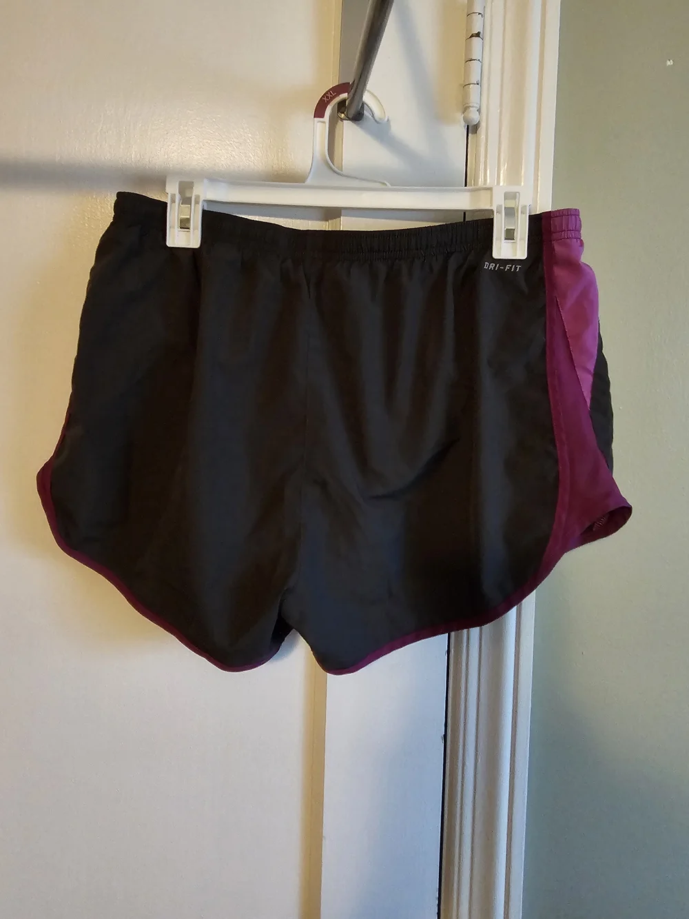 Nike Black Running Shorts with Purple Trim